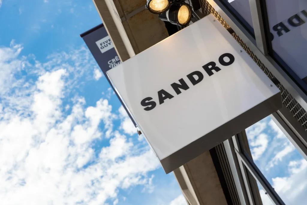 Enseigne Sandro dans le centre commercial Neyrpic de Grenoble