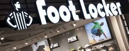 Boutique Foot Locker rénovée dans le cadre du programme retrofit national mené par L2A Agencement