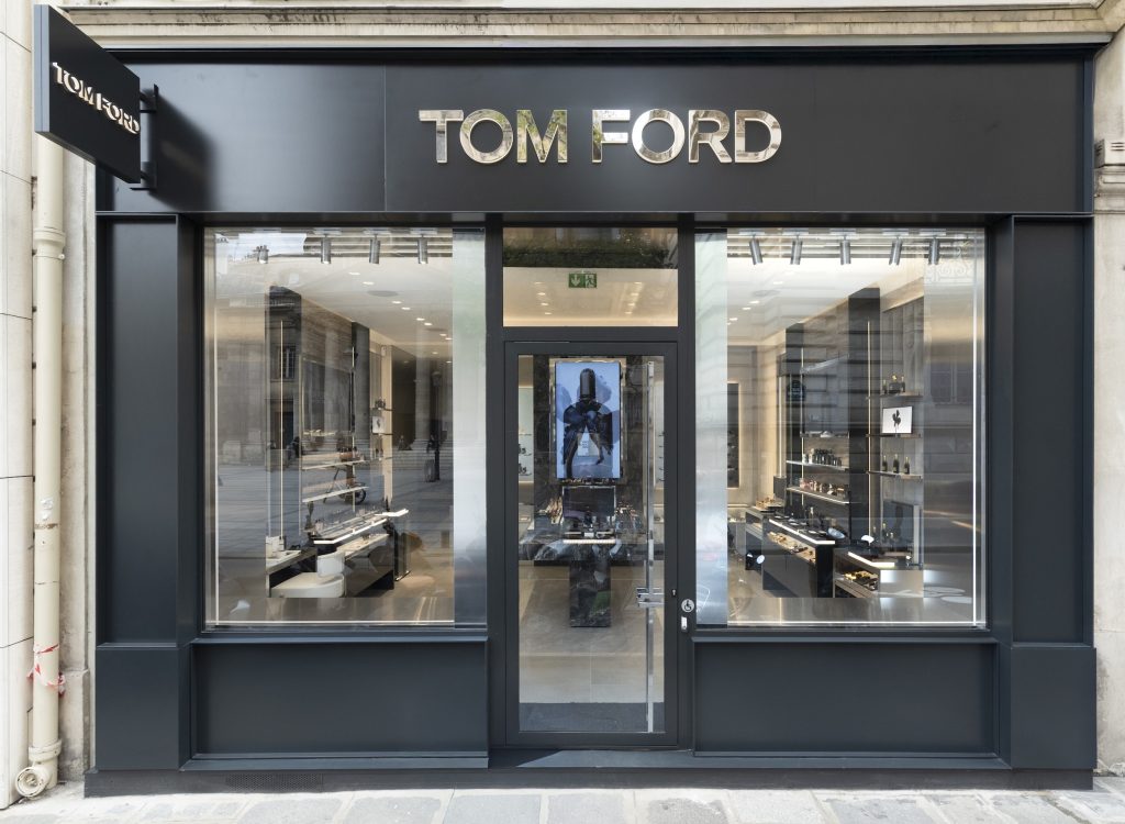 Boutique Tom Ford Beauty à Paris, écrin premium conçu par L2A Agencement rue Cambon