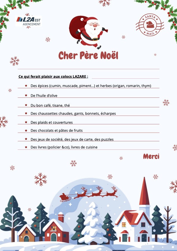 Lettre Père Noël