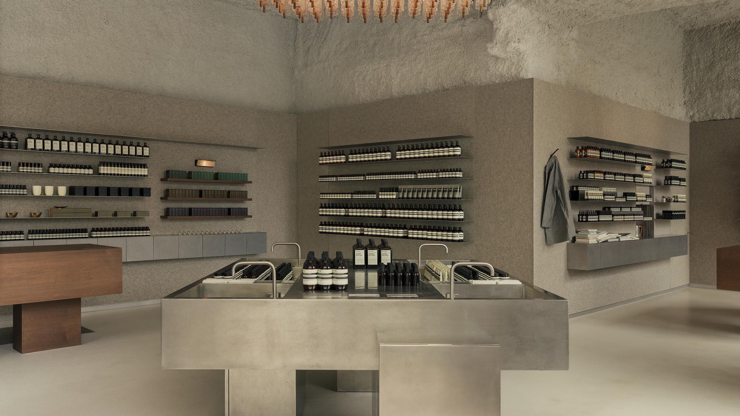 Réalisation Aesop Lyon L2a Agencement 1