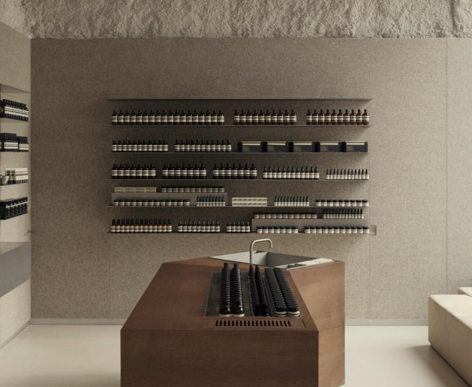 Réalisation Aesop Lyon L2a Agencement 2