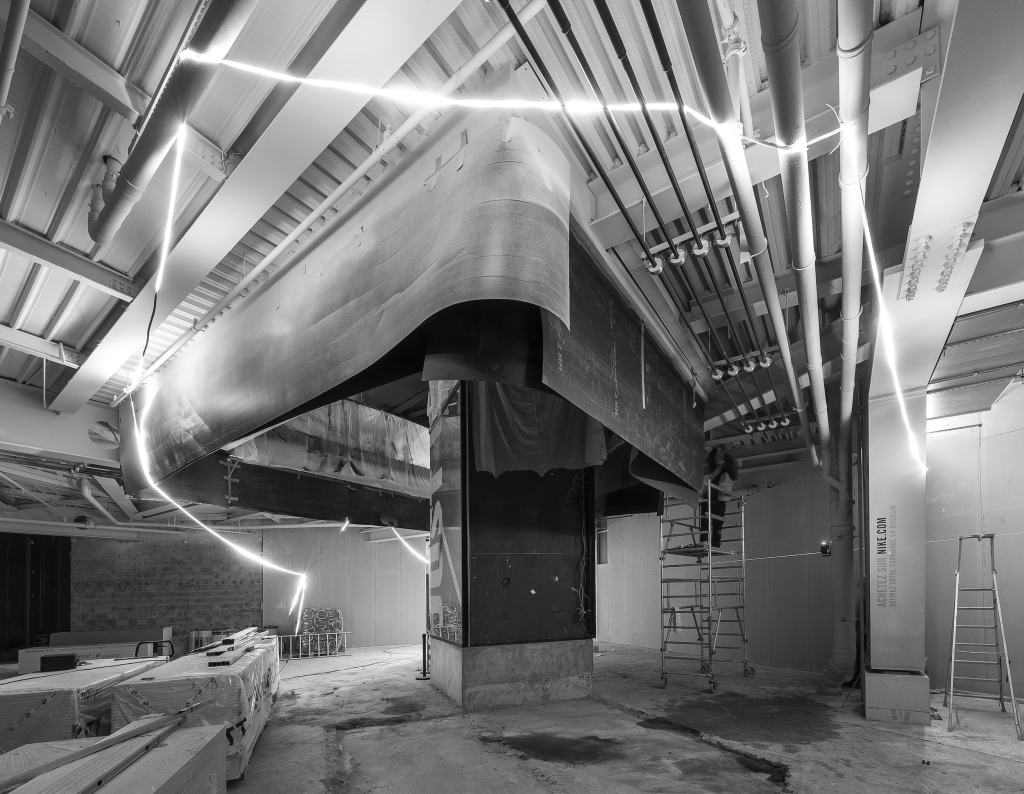 Chantier Nike L2a Agencement