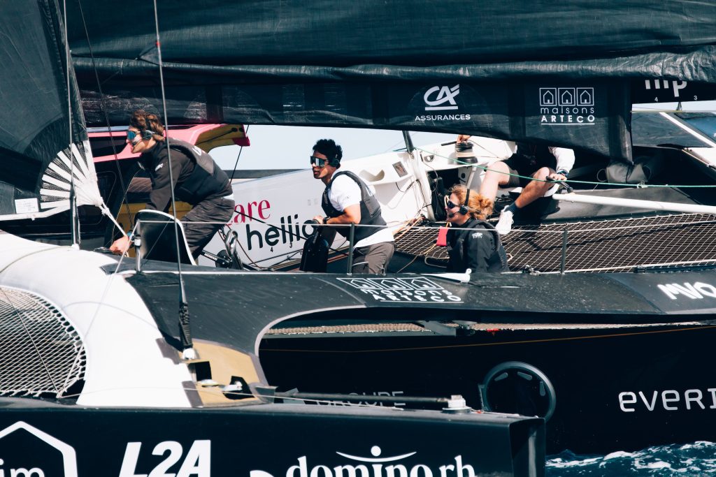 Équipe L2A Alès et Lazare sur le trimaran